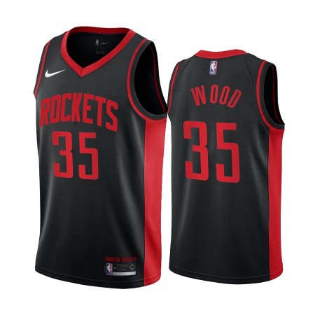 Herren NBA Houston Rockets Trikot Christian Wood 35 2020-21 Earned Edition Swingman